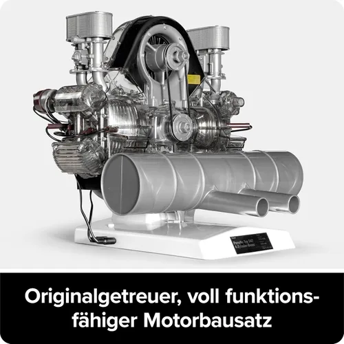 Vista 2 de Franzis Porsche Carrera Racing Motor Modelo Kit con Libro de Coleccionista