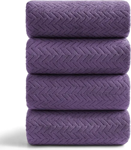 Vista 22 de Ferdilan Juego de 8 toallas de baño extra grandes, 2 toallas de baño de gran tamaño (35 x 70 pulgadas), 2 toallas de mano, 4 toallas para la cara