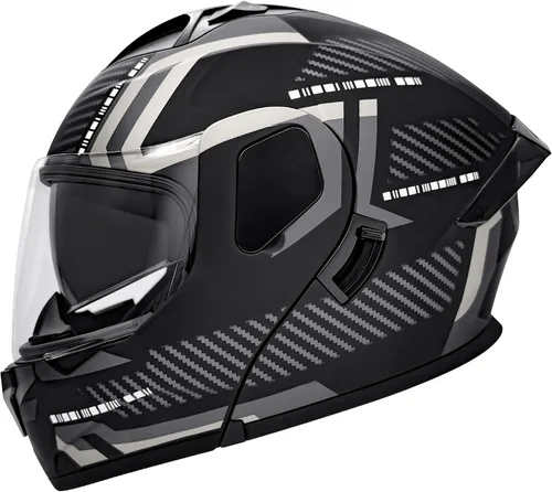 Vista 12 de Cascos modulares abatibles de doble visera para motocicleta, de cara completa, para adultos, BMX, de cuatro ruedas, para hombres y mujeres, aprobado
