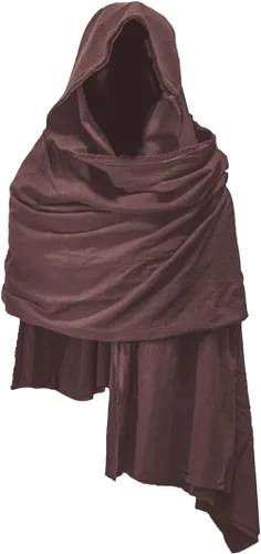 Vista 35 de Bufanda con capucha estilo pícaro, capa medieval, renacentista, para hombre, calentador de cuello con capucha, accesorios Cyberpunk