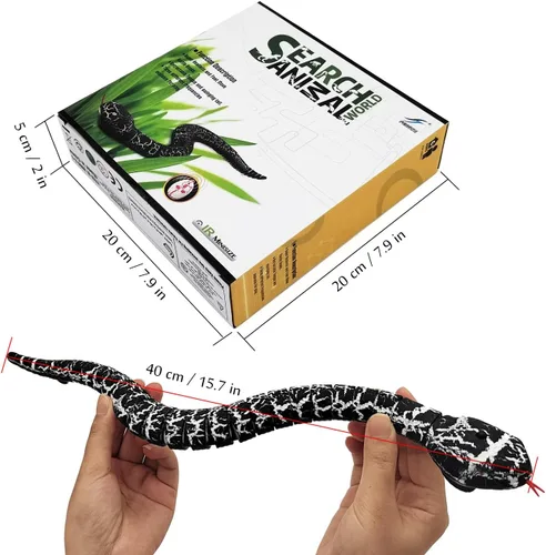 Vista 6 de Tipmant Juguete de animal a control remoto realista de serpiente a control remoto para gatear, eléctrico electrónico, funciona con pilas, honrado