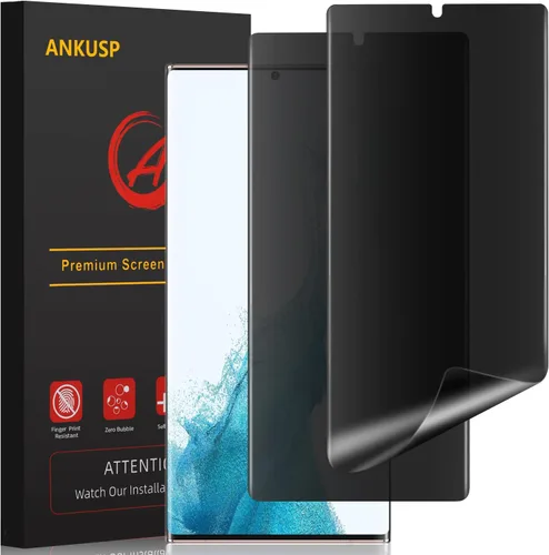 Vista 9 de [Paquete de 2] Protector de pantalla de privacidad compatible con Samsung Galaxy Note 10 Plus Note 10+ Note 10 Plus 5G
