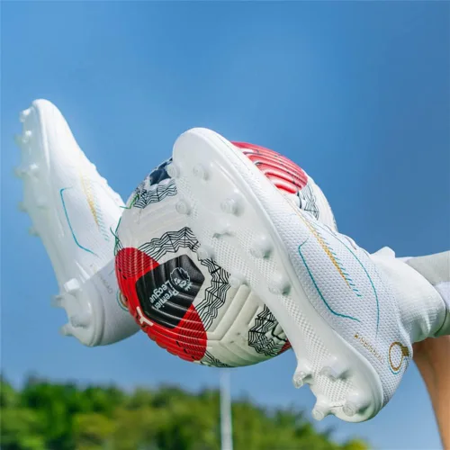 Vista 6 de Mens Soccer Cleats Football Boots Professional Training Turf Mens Outdoor Indoor Sports Athletic Big Boy's Sneaker