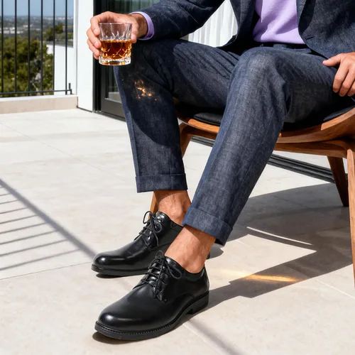 Vista 3 de Bruno Marc Oxfords para hombre