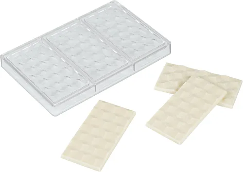 Vista 36 de Restaurantware Pastry Tek Molde para Barra de Chocolate de 10.8 x 5.3 Pulgadas 1 Molde de Chocolate Apto para Lavavajillas - 4 Cavidades Molde