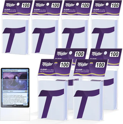 Vista 15 de 1000 unidades de fundas para cartas coleccionables TiopLior, funda mate perfecta para MTG, protector suave para cartas deportivas, funda estándar
