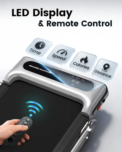 Vista 6 de Yagud Walking Pad, Walking Pad Treadmill for Home Office, Portable Under Desk Treadmill with Remote Control and LED Display, Walking Jogging Running