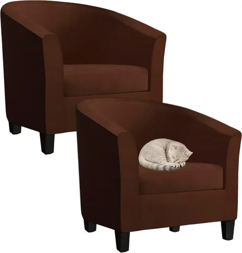 Vista 9 de Fundas de terciopelo para sillones, fundas de elastano para sillones, fundas elásticas para sillas de bañera, fundas protectoras para muebles, funda