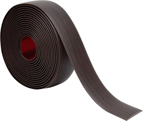 Vista 26 de Tira de transición de suelo de 1.57 pulgadas, tira de transición de vinilo plano autoadhesiva con respaldo fuerte, grano de madera de 1.6 in, 3.28