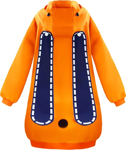 Vista 3 de Abrigo con capucha de conejo para mujer, disfraz de anime para cosplay