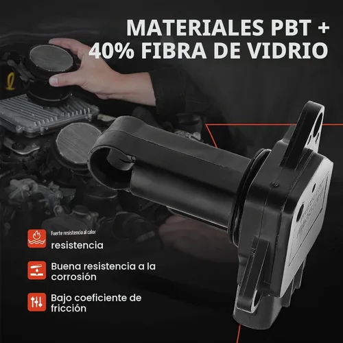 Vista 2 de A-Premium Sensor de flujo de masa de aire [5 pines] MAF compatible
