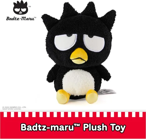 Vista 2 de GUND SanrioBad Badtz-Maru - Juguete de peluche de 6 pulgadas para mayores
