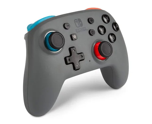 Vista 6 de PowerA Nano Enhanced Wireless Controller for Nintendo Switch - Grey-Neon Works with Nintendo Switch Lite Bluetooth Controller Gamepad Compact