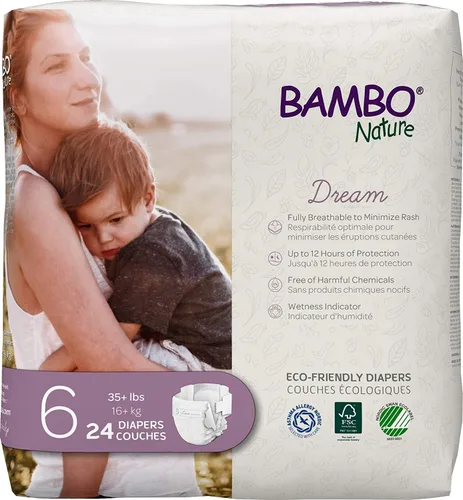 Vista 5 de Bambo Nature Pañales prémium para bebé, embalaje francés/inglés, talla 1, 36