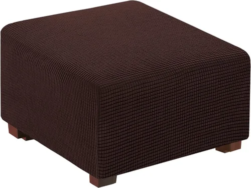 Vista 16 de Flamingo P Funda otomana elástica cuadrada, protector de muebles, protector de muebles plegable, protector de muebles, funda suave con parte