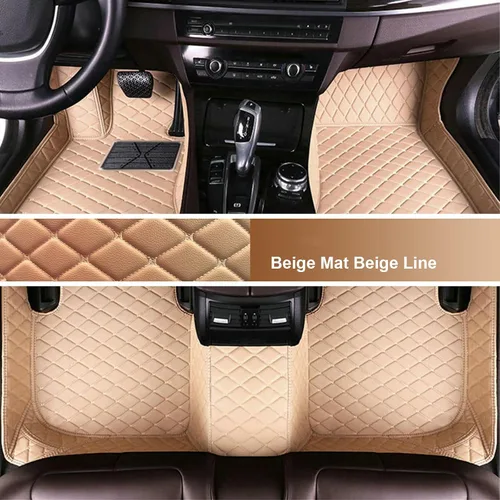 Vista 25 de Alfombrillas de Piso para Automóvil de Lujo para Todo Clima, para Hombres y Mujeres, Personalizadas para Mercedes-Benz AMG, Alfombra Negra Línea