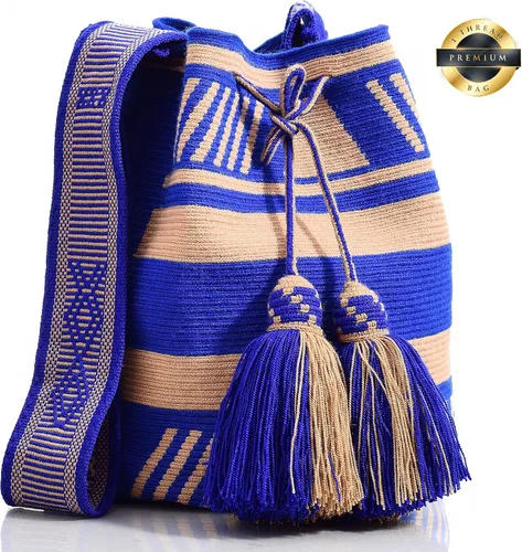 Vista 2 de Wayuu Boho Chic Collection Designer Hand Woven Crocheted Tote Bag