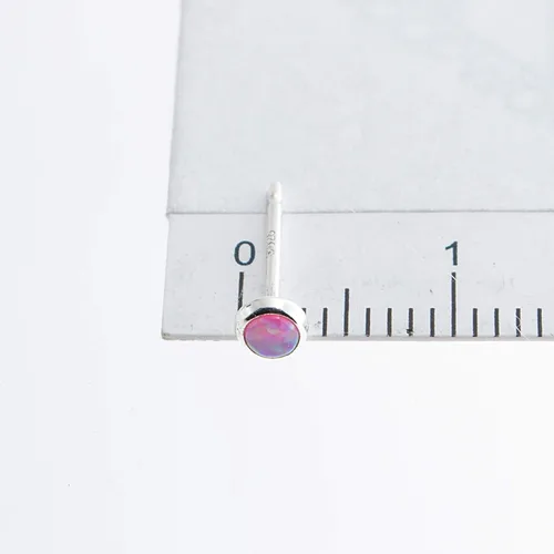 Vista 120 de Aretes pequeños de plata de ley para cartílago, tragus, hélix, múltiples piercings hipoalergénicos, piedra natal para mujer, juego de bisel