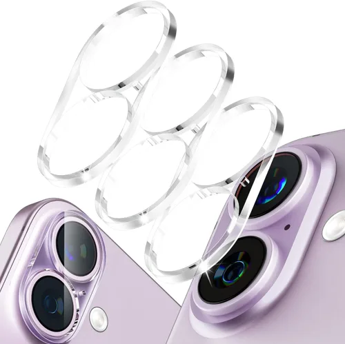 Vista 8 de imluckies Protector de lente de cámara para iPhone 12 Pro Max de 6.7 pulgadas, vidrio templado transparente HD y dureza 9H, compatible con fundas