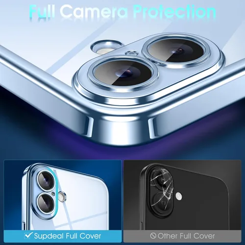 Vista 250 de Supdeal Funda cristalina transparente para iPhone 11, [No se amarillea] [Protección de la cámara] [Probado contra caídas de grado militar] Funda