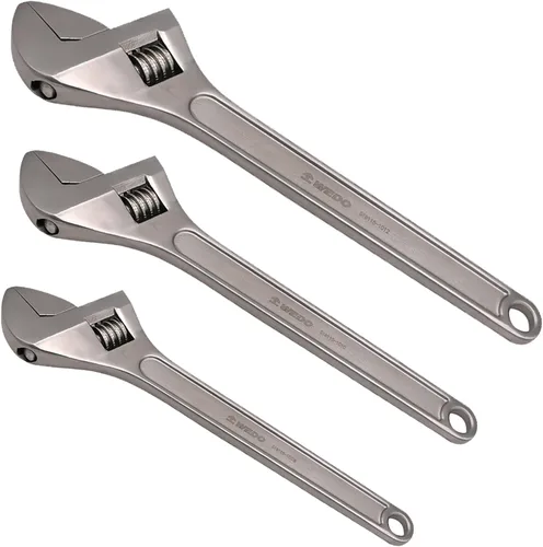 Vista 16 de WEDO Adjustable Wrench 4",Max Jaw Opening 13mm,Stainless Steel Professional Spanner,Precision Jaws,Corrosion Resistant,Rust Proof,High