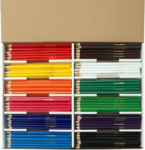 Vista 9 de School Smart Paquete de aula de lápices de colores, colores surtidos, 480 lápices