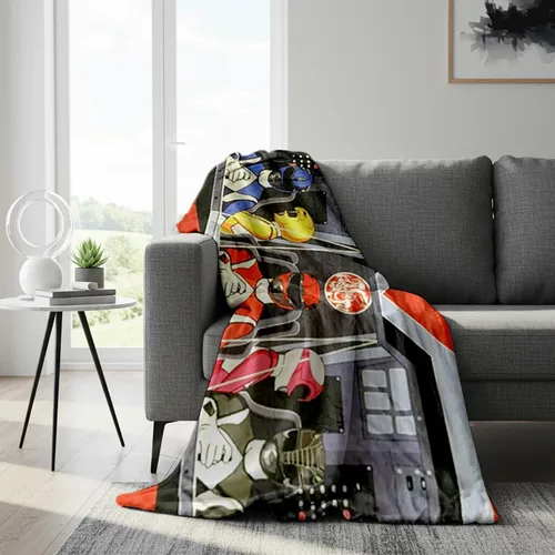 Vista 7 de Surreal Entertainment Power Rangers - Manta de forro polar más suave y cómoda para adultos y niños, mide 60 x 45 pulgadas