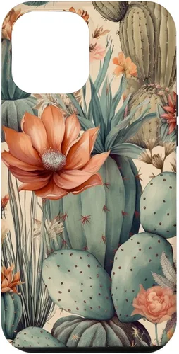 Vista 26 de Cactus Botanical Desert Western Funda bohemia moderna terracota para iPhone 17
