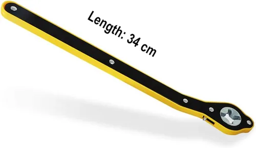 Vista 8 de MR CARTOOL Auto ahorro de mano de obra Jack trinquete mango de metal tijera Jack garaje rueda rueda rueda llave ascensor velocidad mango herramienta