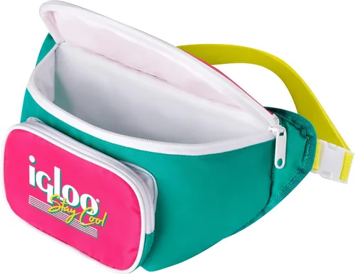 Vista 3 de Igloo Riñonera Refrigeradora Retro Bolsa Cruzada Aislada Riñoneras de Viaje