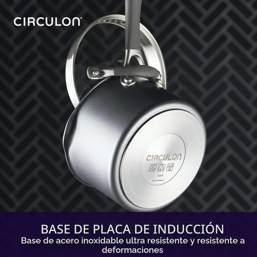 Vista 8 de Circulon Sartén coladora antiadherente serie A1 con tapa, 2 cuartos