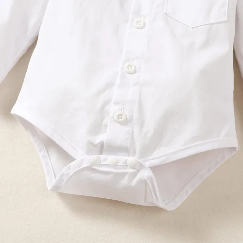 Vista 4 de Ropa de vestir para bebé, caballero para niño, traje de boda infantil de invierno, conjunto de ropa de bautizo de otoño