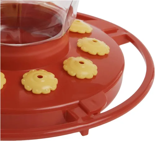 Vista 4 de First Nature 993091-546 Alimentador de flores para colibríes, 16 onzas, rojo