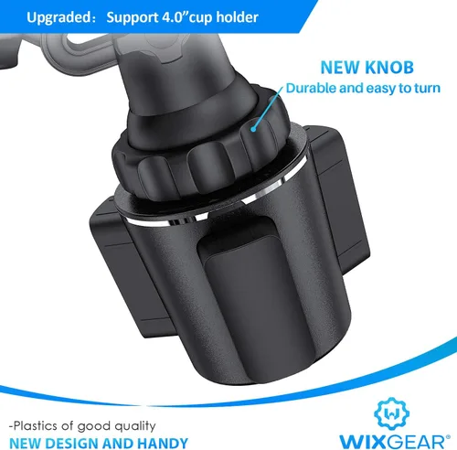 Vista 5 de Soporte magnético para teléfono - Soporte universal para automóvil con base ajustable y brazo extensible, compatible con todos los teléfonos