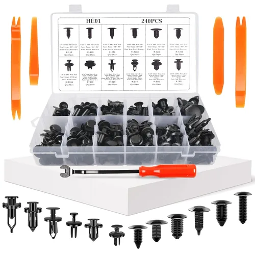 Vista 7 de OTUAYAUTO Kit surtido de clips de retención de línea de combustible de 70 piezas, clips de línea de transmisión y refrigerante, 3/8 y 5/16