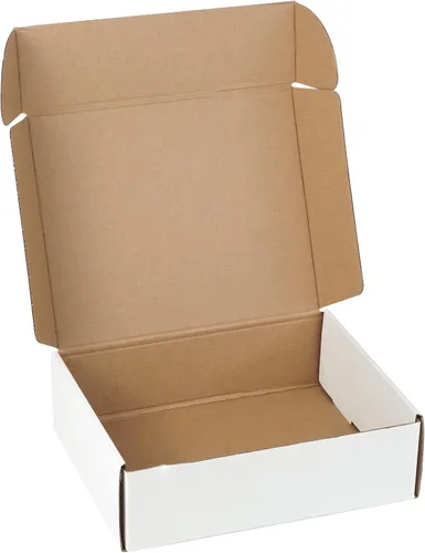 Vista 31 de Juego de 2 cajas de envío de 9 x 6 x 2 pulgadas, cajas de cartón corrugado blanco para publicidad
