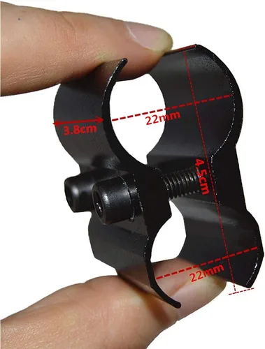 Vista 2 de HWZ Tactical QQ06 Soporte Barril Mount Holder Fr Linterna Antorcha Alcance Miras