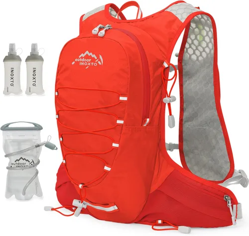 Vista 10 de IX INOXTO Chaleco de hidratación para correr para hombres y mujeres, mochila de agua para correr, paquete de hidratación de 3 litros, para correr
