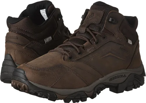 Vista 7 de Merrell Botas de senderismo impermeables Moab Adventure Mid para hombre, Marrón, 1 UK