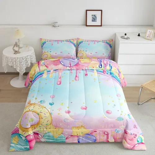 Vista 36 de Castle Fairy - Juego de funda de edredón con bandera estadounidense tamaño King, ropa de cama para niñas y adolescentes, funda de edredón con Multi