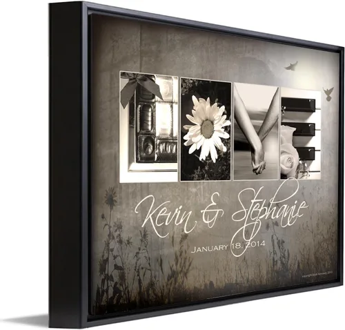 Vista 38 de Personal-Prints Stargazers - Arte romántico personalizado para pared, personalizado con tus nombres en el clásico Chevy 1954, aniversario, boda