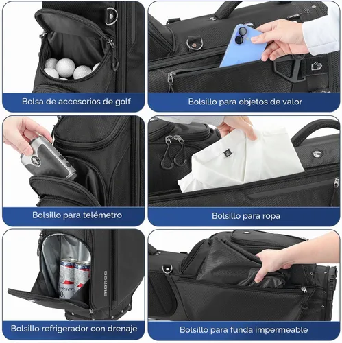 Vista 4 de Bolsa de pie, ligera, ideal para llevar o empujar el carrito