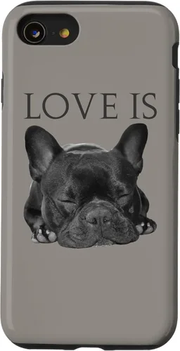 Vista 18 de Funda para iPhone 16 Bulldog Francés para teléfono Frenchie Mom Dad Dog Pet Love Case