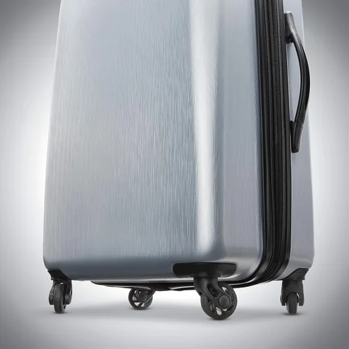 Vista 4 de AMERICAN TOURISTER Moonlight Hardside - Equipaje expandible con ruedas giratorias, Plateado), 92504-1776
