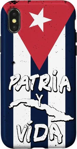 Vista 5 de Patria y Vida Cuban Flag Cuba Roots - Carcasa para iPhone 17, color negro