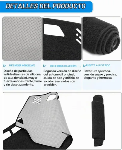 Vista 7 de CARTIST Cubierta de Tablero de Ajuste Personalizado para Chevy Chevrolet Silverado/GMC Sierra 1500 2014-2018, Silverado/GMC Sierra 2500HD 3500HD