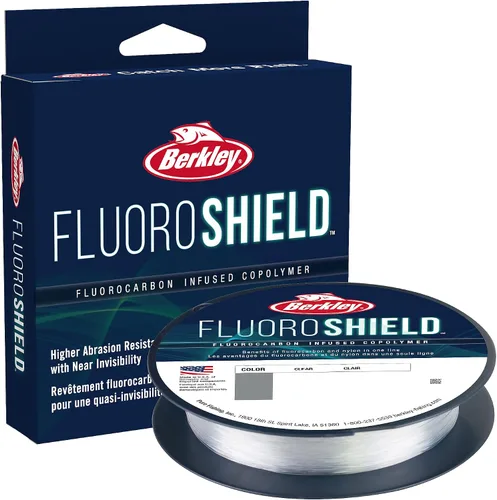 Vista 5 de Berkley FluoroShield - Línea de pesca de fluorocarbono, transparente