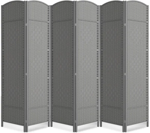 Vista 15 de Divisor de habitación de 4 paneles, pantalla de privacidad plegable de 6 pies, divisor de pared de panel plegable extra ancho con divisor de pared