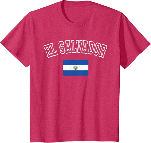 Vista 75 de Camiseta vintage con diseño de la bandera de El Salvador