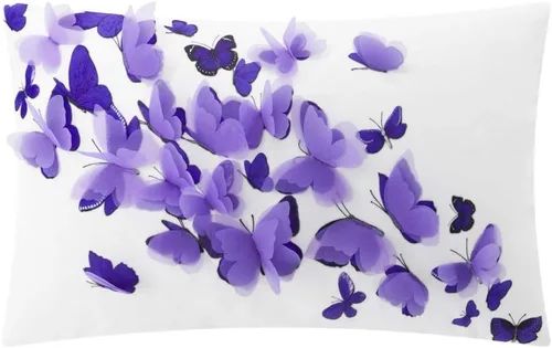 Vista 12 de KINGROSE Funda de almohada decorativa con diseño de mariposa 3D, diseño de corazón dulce, funda de cojín suave para el Día de San Valentín, Día